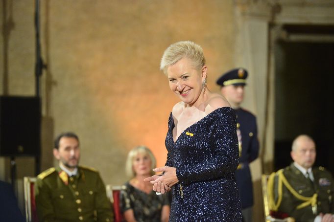 Ceremoniál zakončila perní pěvkyně Eva Urbanová.