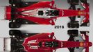 F1. Ferrari SF15-T (2015) vs.SF16-H (2016)