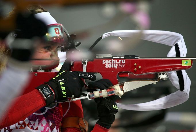 Soči, biatlon, stíhačka Ž: Elisa Gasparinová