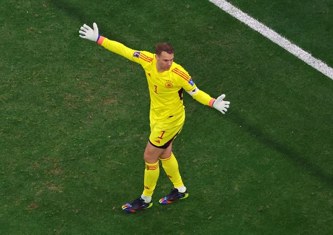 Manuel Neuer v zápase MS 2022 Španělsko - Německo