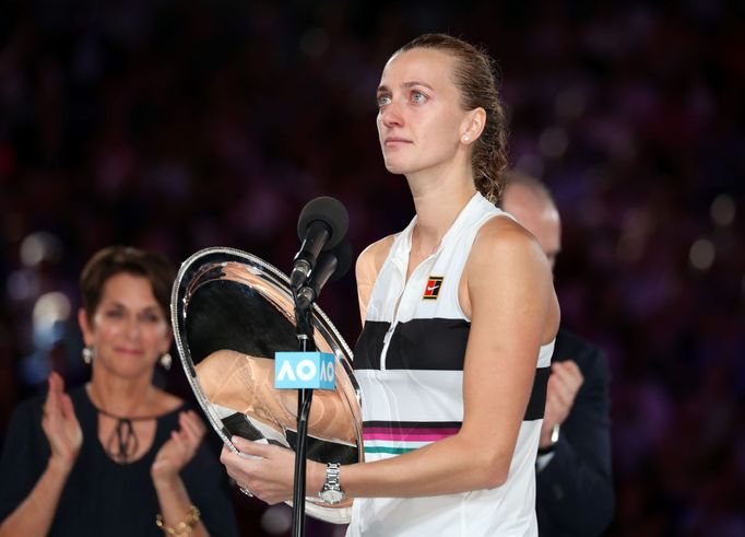 Petra Kvitová ve finále Australian Open 2019.