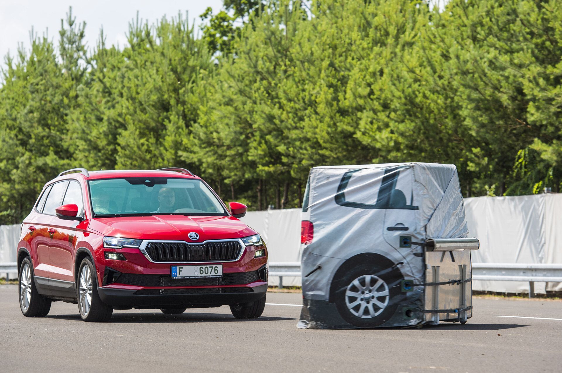 Jízdní asistenty, testování Škoda Auto 2023