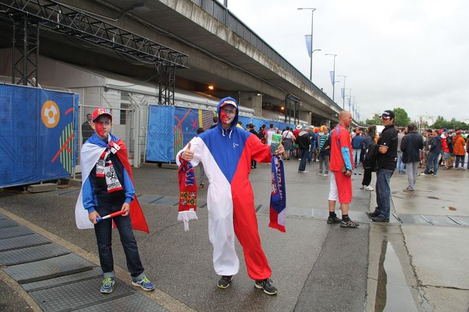 Euro 2016, Česko-Španělsko: čeští fanoušci