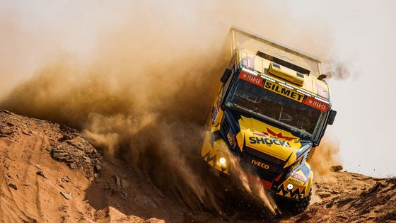 Martin Macík ml. (Iveco) v 8. etapě Rallye Dakar 2021