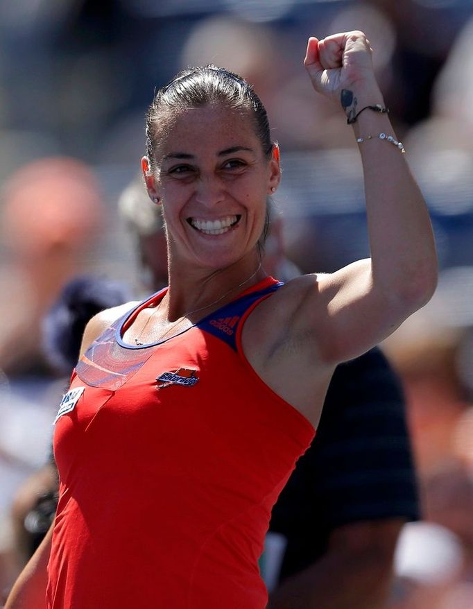 Italka Flavia Pennettaová na tenisovém US Open 2013