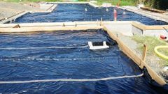 Příprava plochy na stavbě před betonáží drátkobetonem STEELCRETE