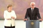 Angela Merkelová na schůzce s Frankem-Walterem Steinmeierem.