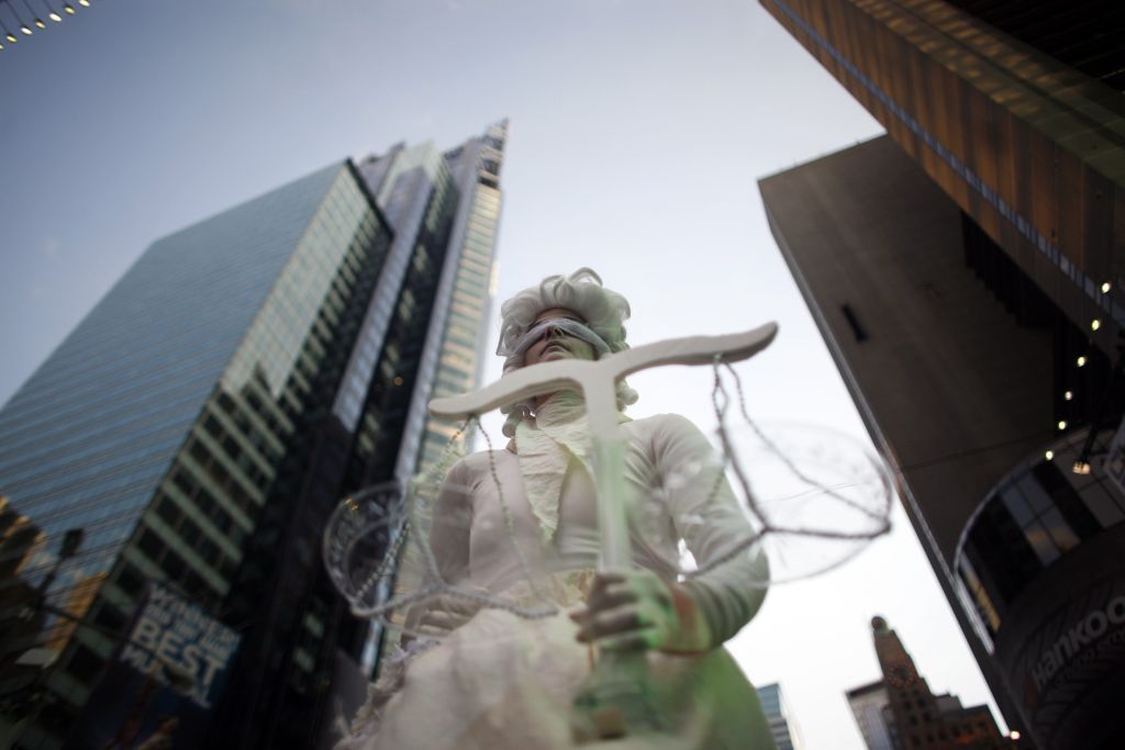 demonstrace krize new york