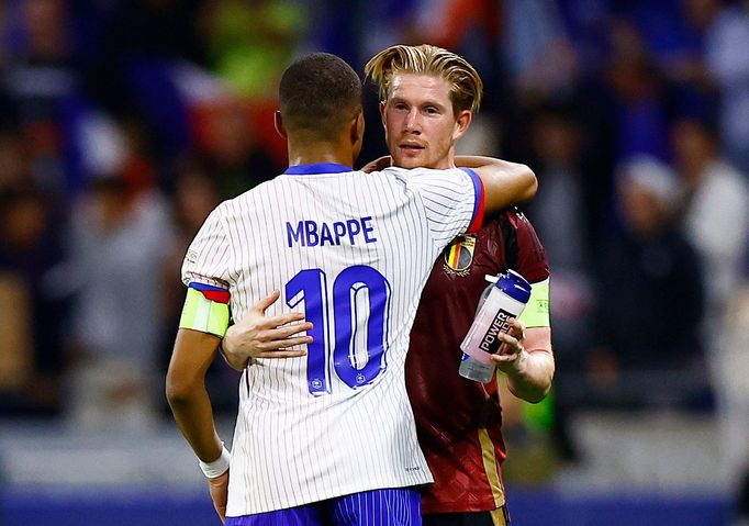 Mbappé, De Bruyne, Francie - Belgie, Liga národů