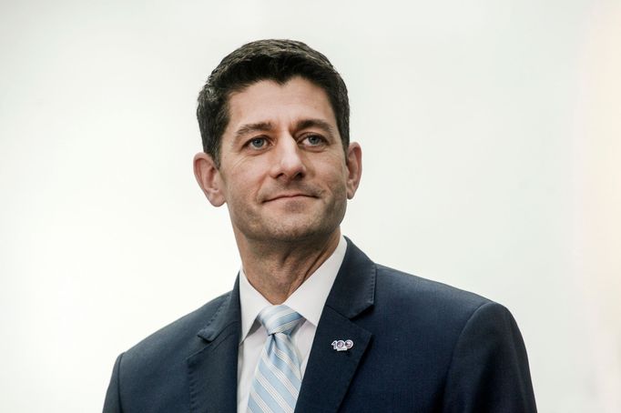 Paul Ryan při vystoupení v Poslanecké sněmovně.