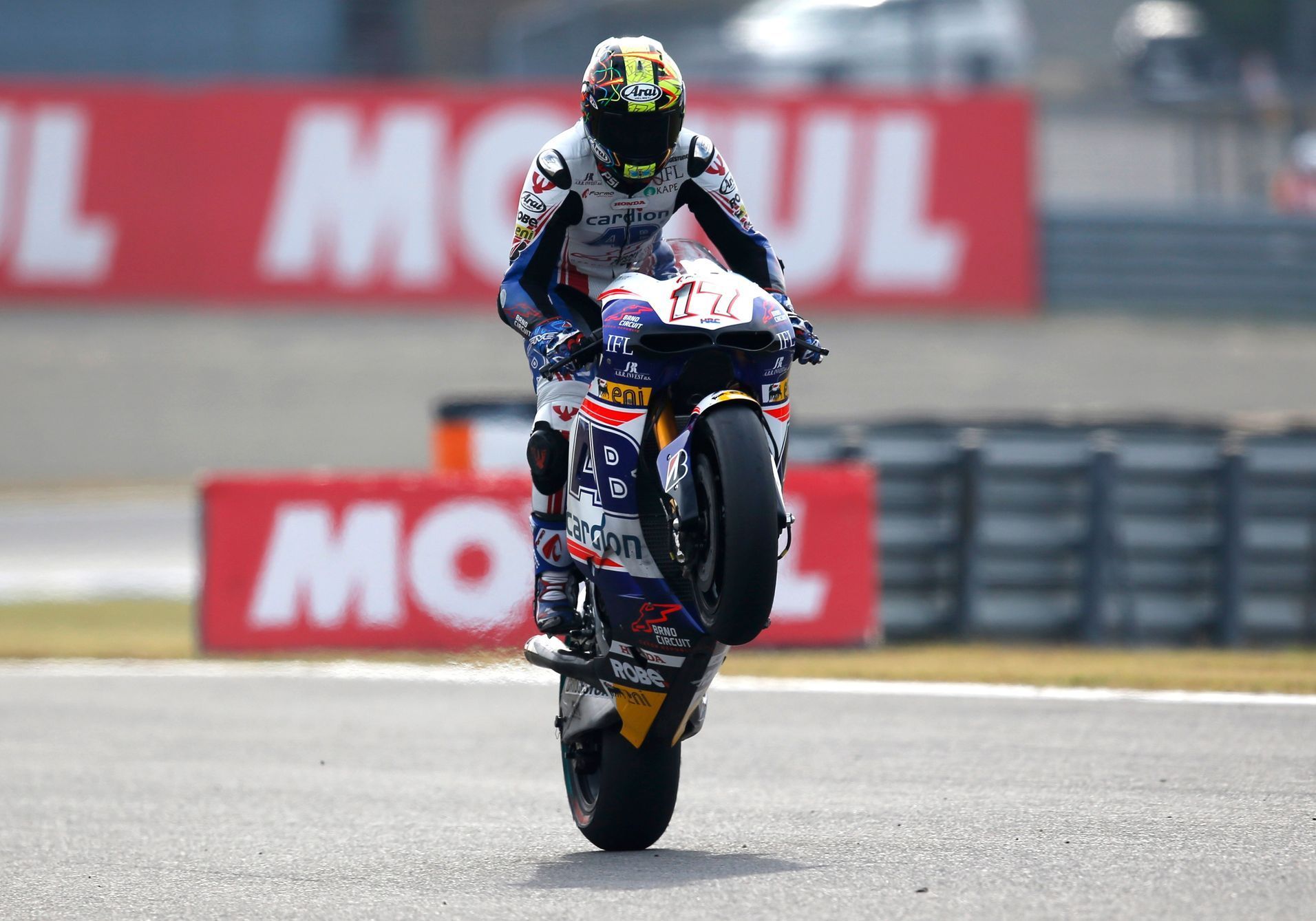 Karel Abraham na Hondě ve VC Japonska 2014 třídy MotoGP