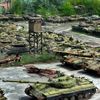 Ukrajinské tanky na vrakovišti