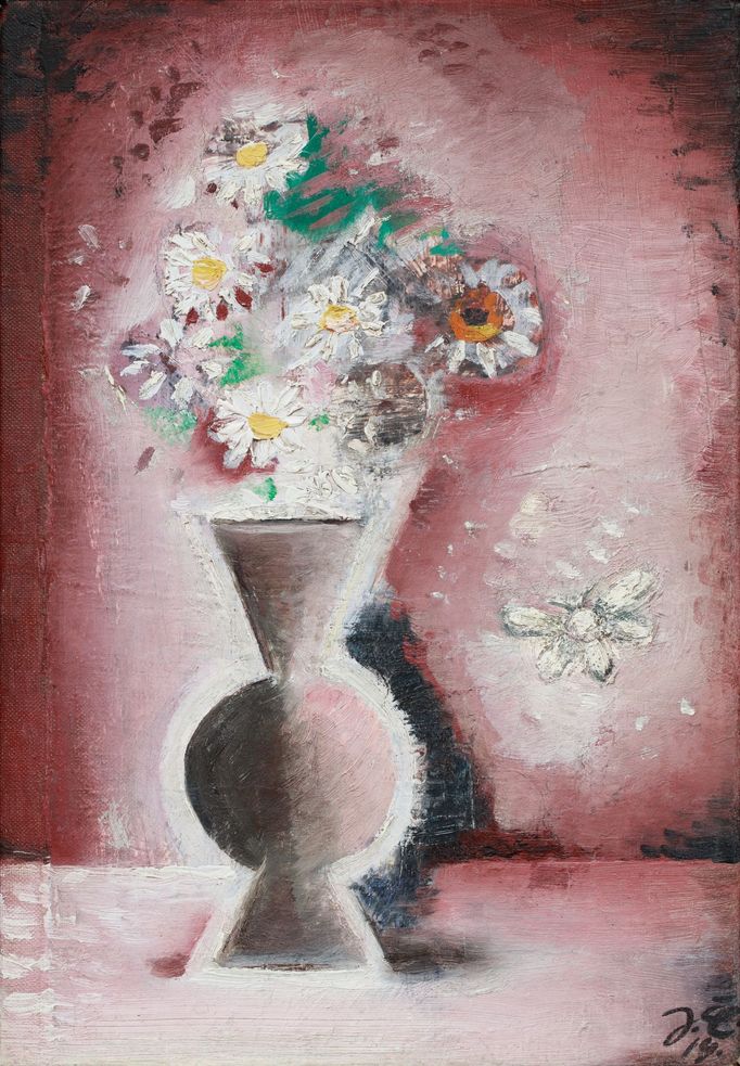 Josef Čapek: Váza s květinami, 1914.