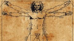 Vitruviánský muž kresba Leonardo da Vinci