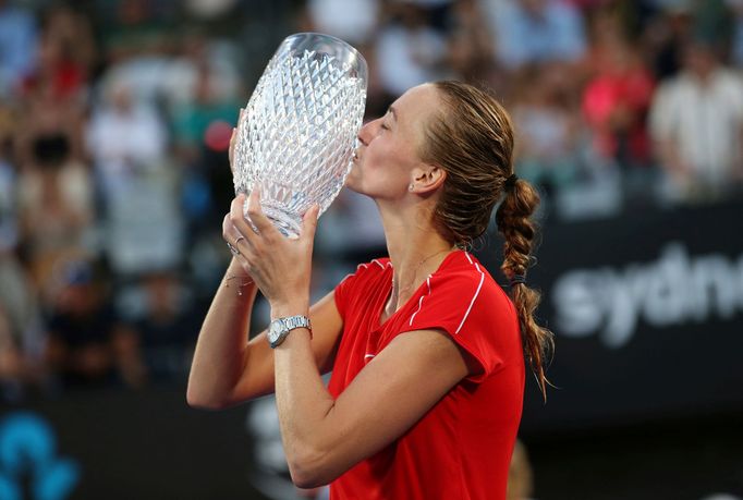 Petra Kvitová ve finále turnaje WTA v Sydney.