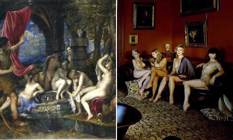 Diana a Akteón, Tom Hunter, Kim Cattrall, Tizian