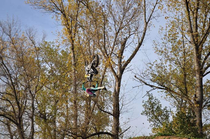 Filip Podmol trénuje na FMX Gladiator Games