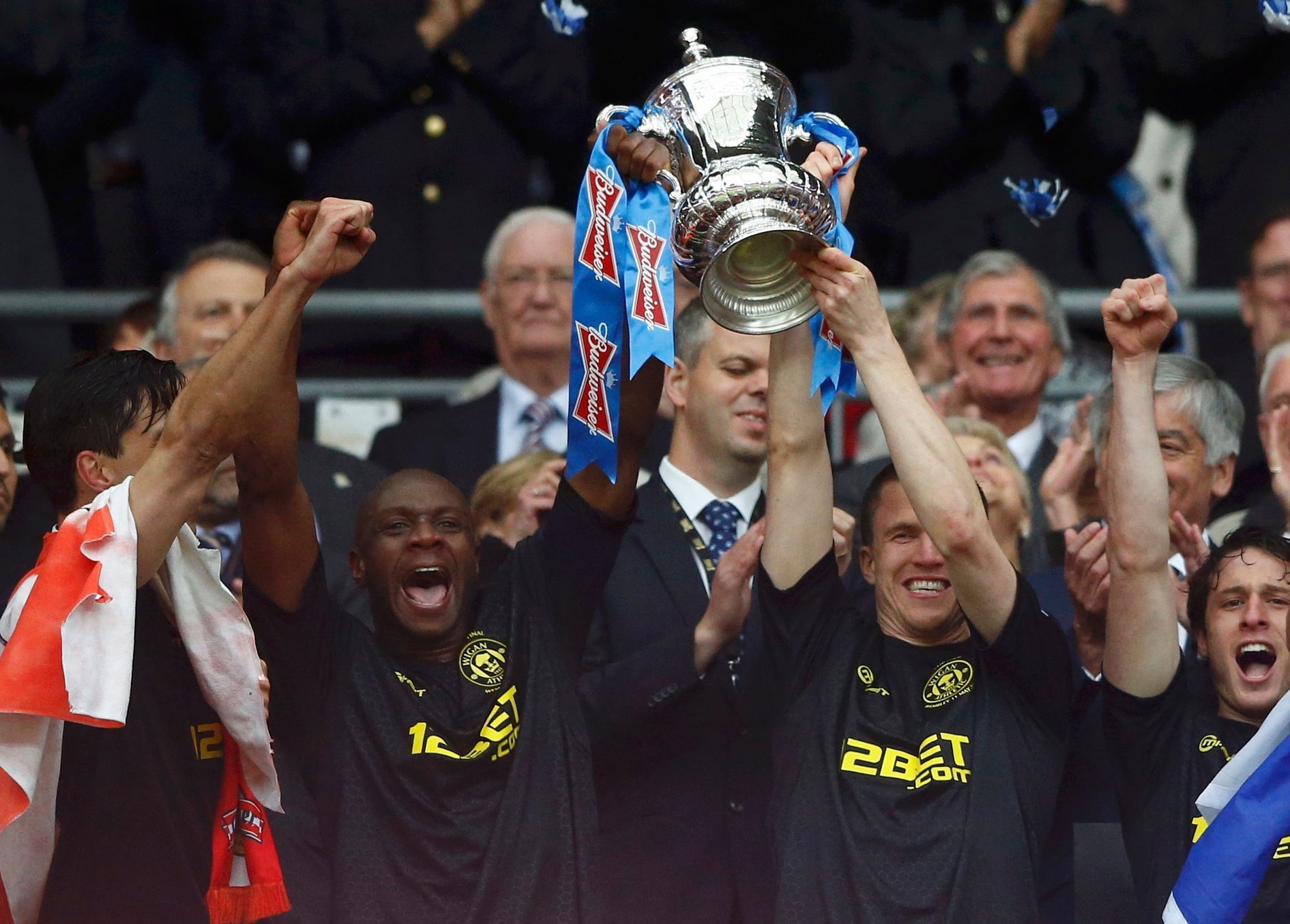 Wigan slaví zisk Anglického poháru