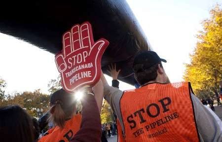 USA: protesty proti ropovodu Keystone XL