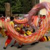 Čínský Nový rok - přípravy - čínští Kambodžané - dračí tanec