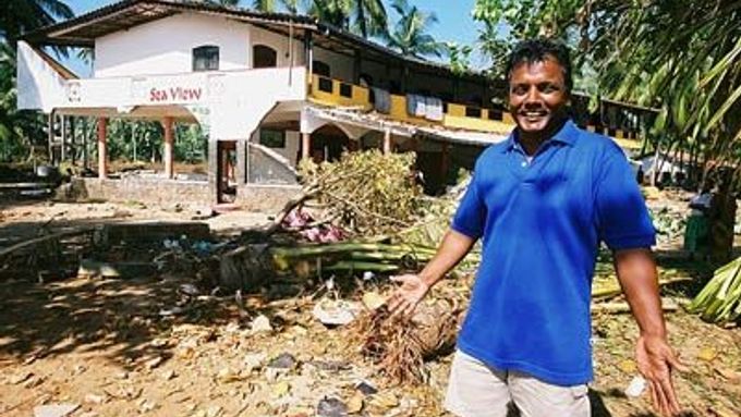 Srí Lanka - hoteliér se snaží postavit na nohy