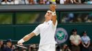 Milos Raonic ve finále Wimbledonu 2016.