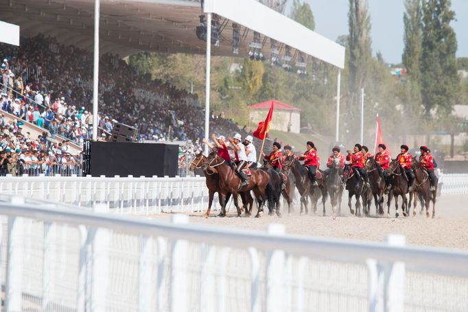 kok boru, Světové nomádské hry, Kyrgyzstán - Kazachstán