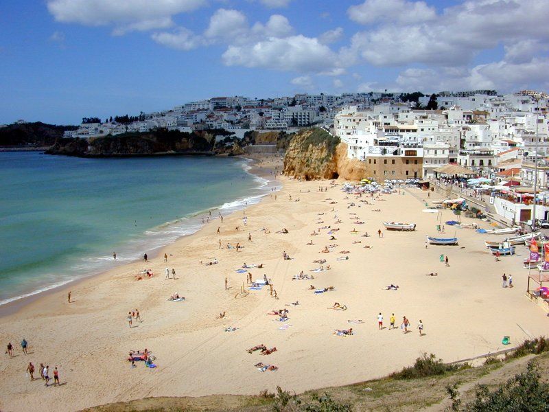 Albufeira Portugalsko pláž