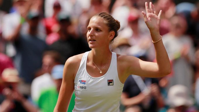 Karolína Plíšková slaví vítězství ve 2. kole Wimbledonu