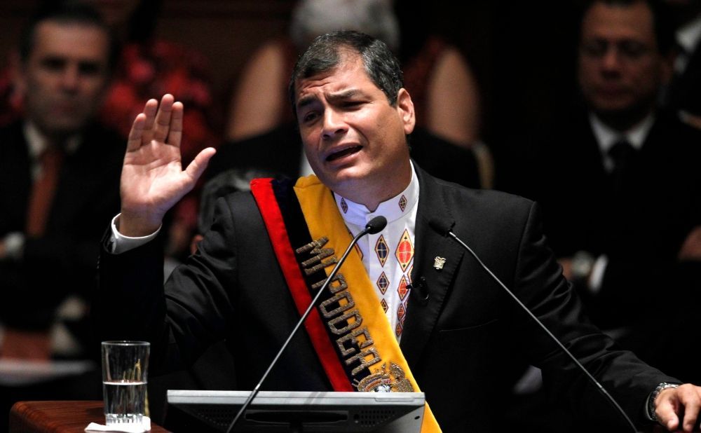 Ekvádorský prezident Rafael Correa
