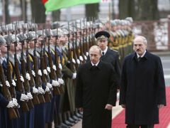 O stavbě nové ruské základny v Bělorusku včera v Minsku jednali prezidenti Vladimir Putin a Alexandr Lukašenko.