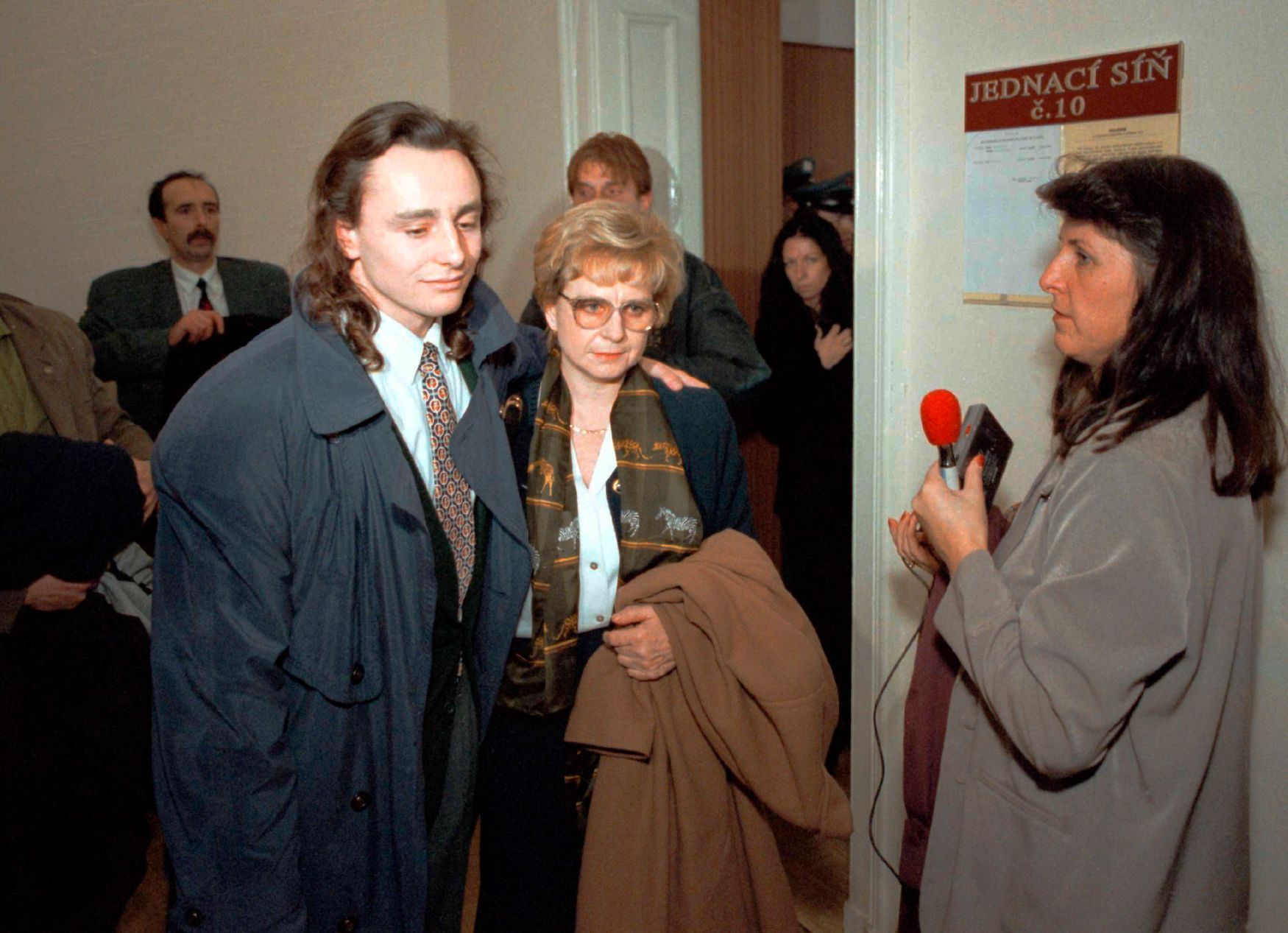 Věra Čáslavská a syn Martin Odložil (1996)