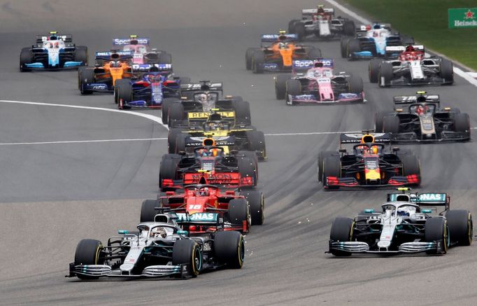 Start VC Číny formule 1.