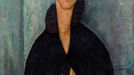 Amedeo Modigliani: Žena s modrýma očima, 1918.