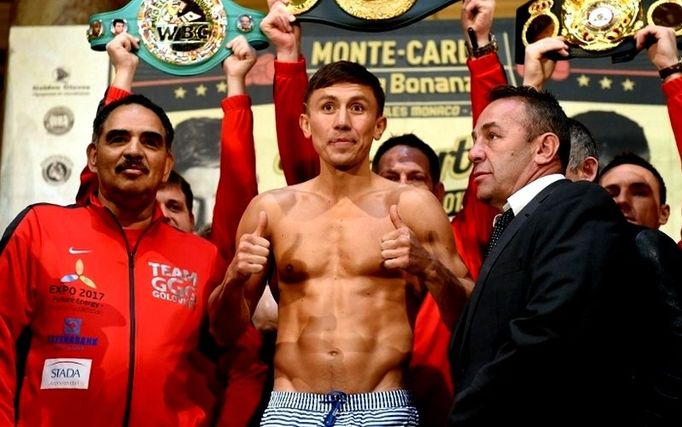 Gennadij Golovkin před zápasem s Martinem Murraym