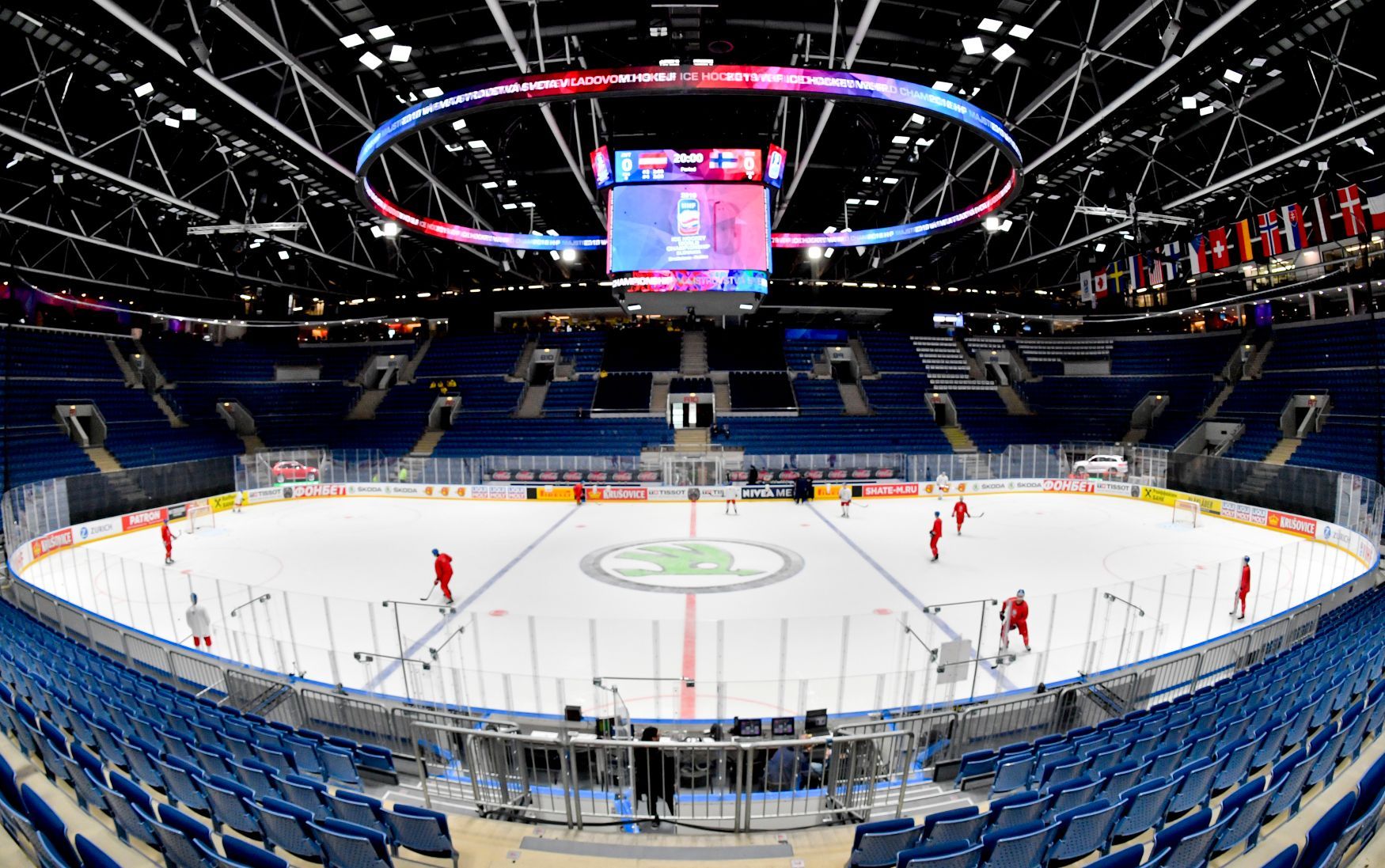 Zimní stadion Ondreje Nepely v Bratislavě během MS v hokeji 2019
