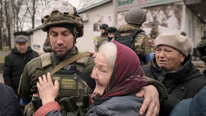 Lidem v krytech podávali jídlo, pak tam hodili granáty, líčí Kateřina masakr v Buči; Zdroj foto: ČTK