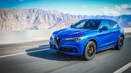 Alfa Romeo Stelvio QV. 0-100 km/h za 3,8 s. Maximální rychlost 283 km/h. Cena: 2 399 000 Kč.