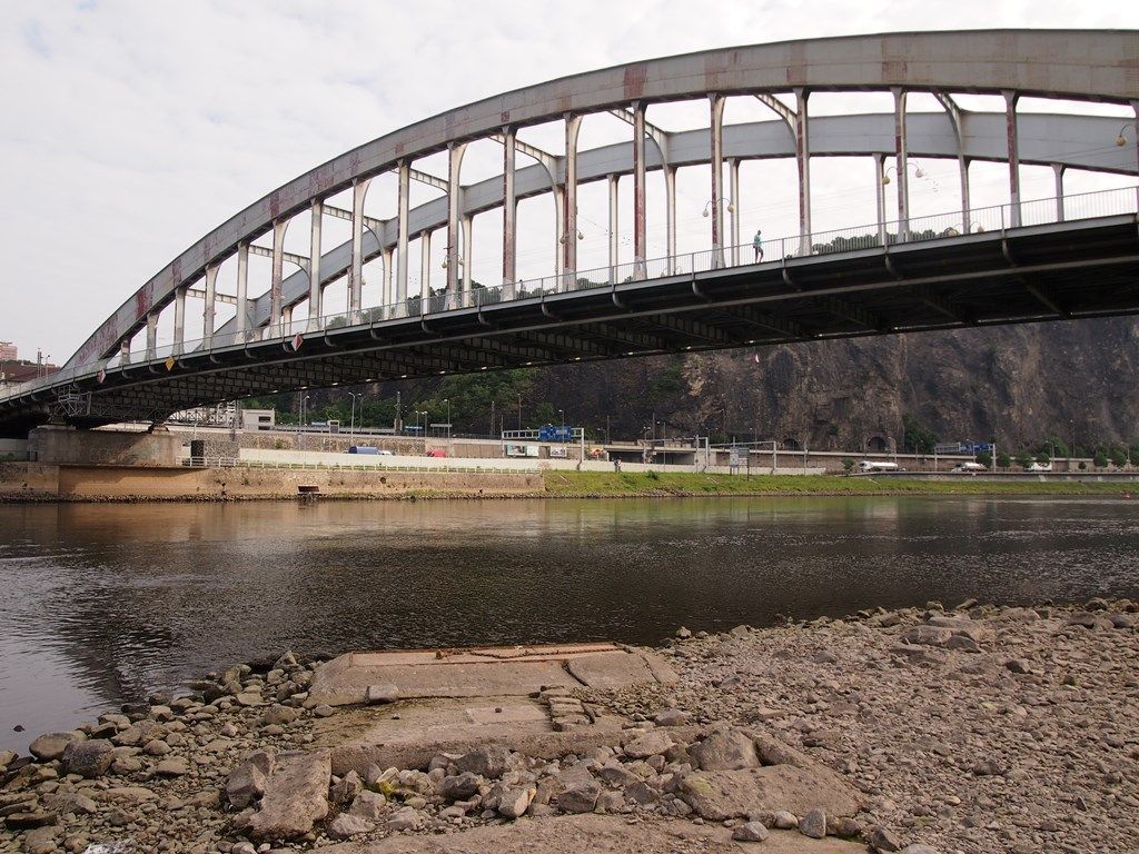 Sucho Labe v Ústí nad Labem 24. 7. 2015
