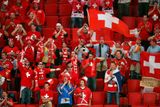 Švýcařští fanoušci se radují. Jejich borci zůstávají na MS i po šestém zápase bez porážky, Norsko porazili 3:1.