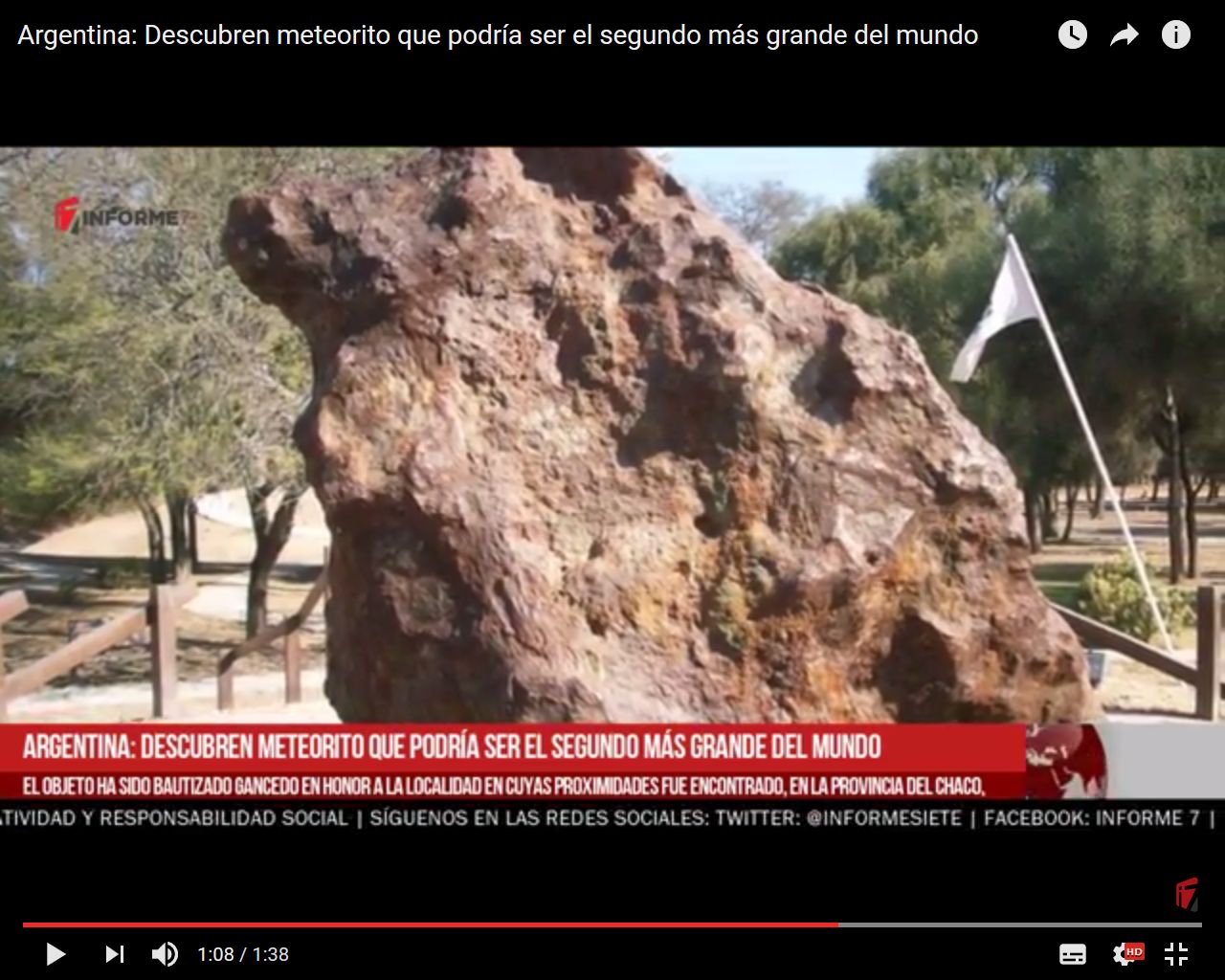Meteorit v Argentině