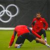 Fotbalisté Španělska, trénink před olympiádou v Londýně 2012 (Jordi Alba)