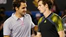 Australian Open: Roger Federer a Andy Murray