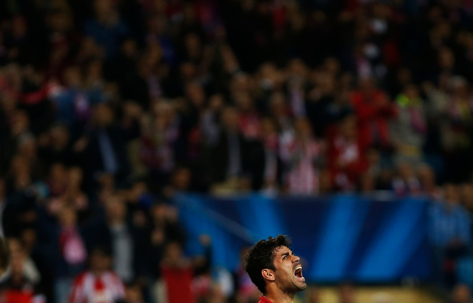 Costa slaví gól do sítě Austrie Vídeň