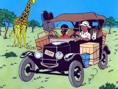 Tintin v Kongu - podle kritiků rasismus pro děti. Černoši jsou tu líní a hloupí. Knížka ovšem vyšla v roce 1931.