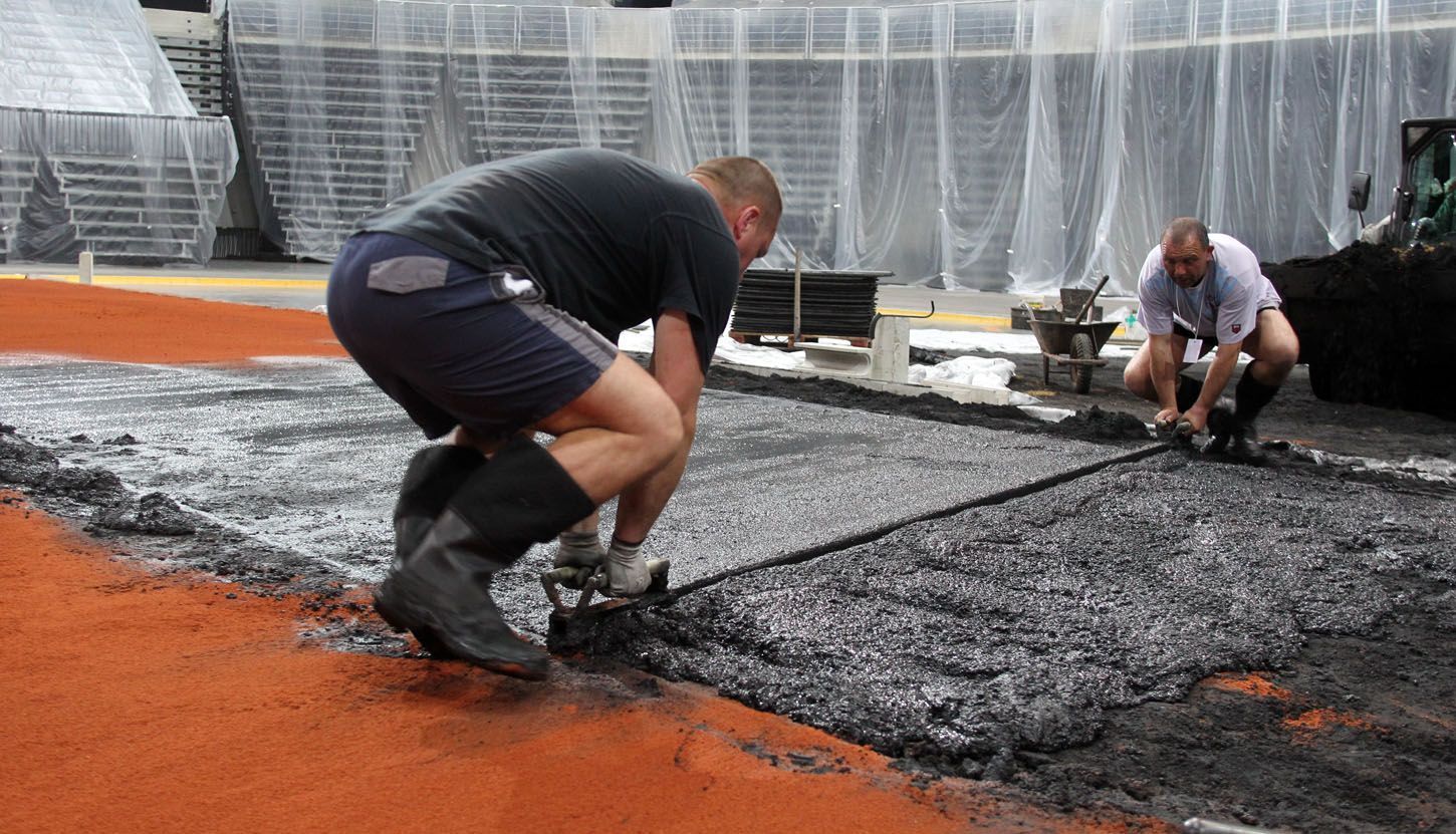 Davis Cup - O2 aréna - příprava