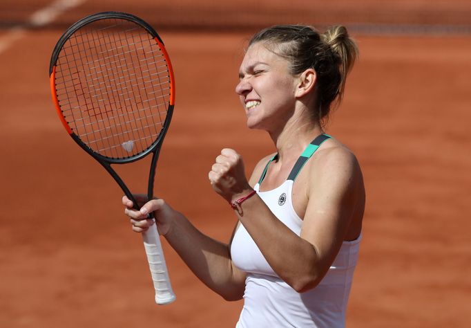 Simona Halepová ve čtvrtfinále French Open 2017