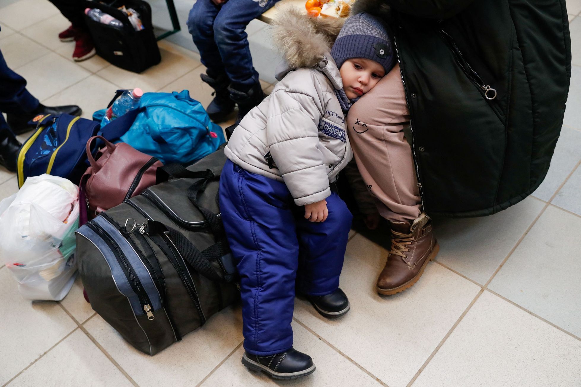 Ukrajina - uprchlíci - Zahony, Maďarsko