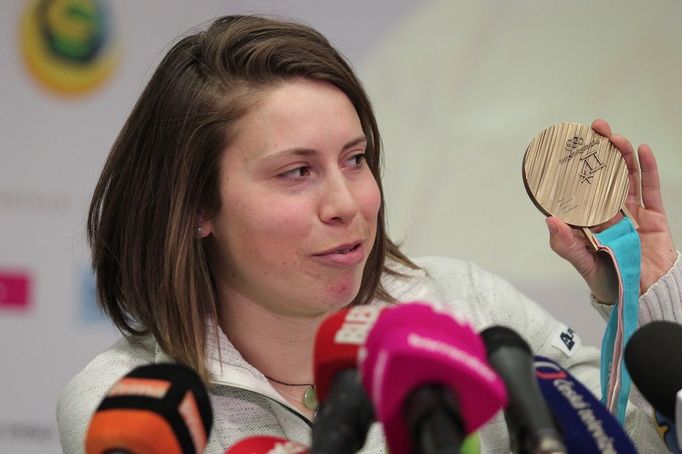 Eva Samková po návratu z olympijských her v Pchjongčchangu