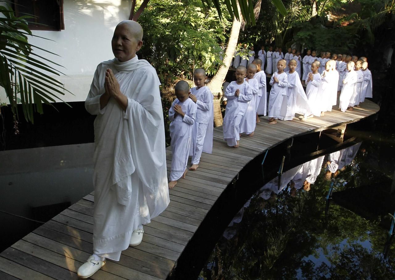 Obrazem: Buddhistické meditace dětských mnichů